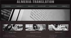 Desktop Screenshot of almeria-translation.com